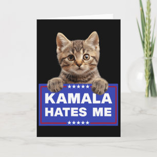Cartão Kamala Me Odeia Pro-trump 2024 Conservador Patriot