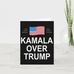 Cartão Kamala Sobre Trump Pró-Trump 2024 Conservador Patr