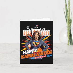 Cartão Kamalaween Kamala Harris Halloween Cat Ladies Witc
