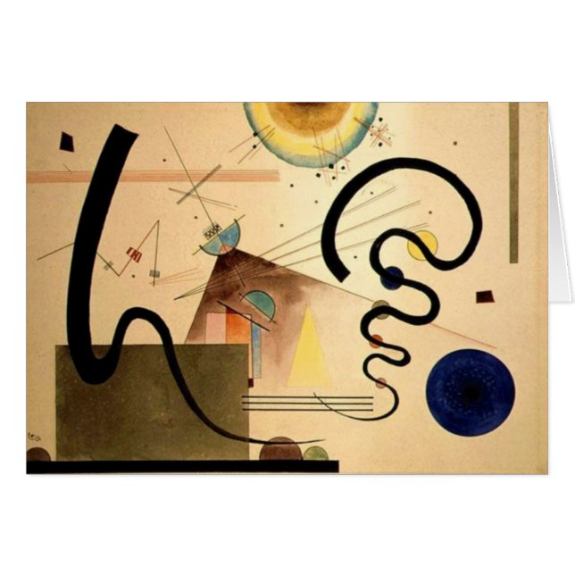 Cartão Kandinsky Abstrato (Frente Horizontal)