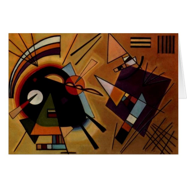 Cartão Kandinsky Black Violet (Frente Horizontal)