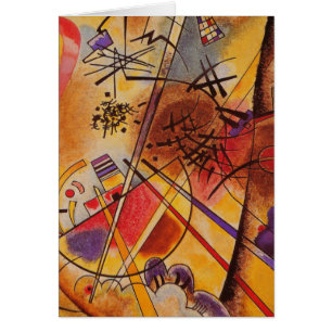 Cartão Kandinsky Brown Yellow Red Blue