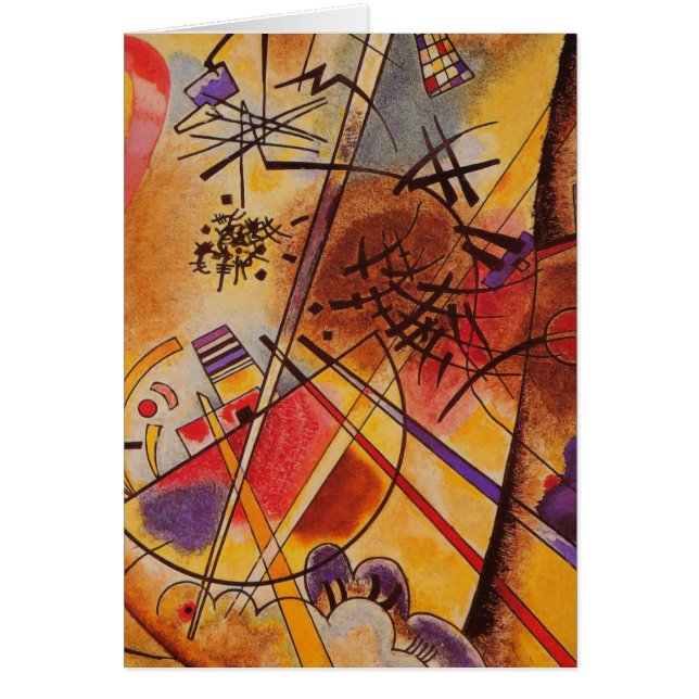 Cartão Kandinsky Brown Yellow Red Blue (Frente)