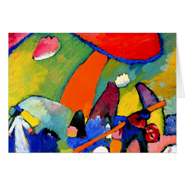Cartão Kandinsky - Cena de Praia (Frente Horizontal)