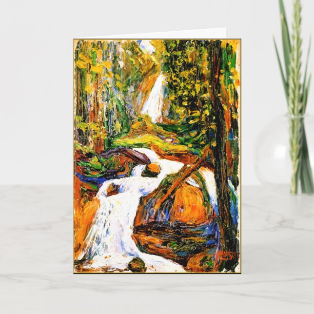 Cartão Kandinsky - Kochel - Waterfall I (Frente)