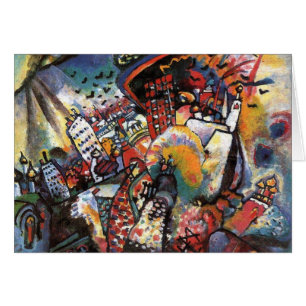 Cartão Kandinsky Moscou I Cityscape Abstrato Painting