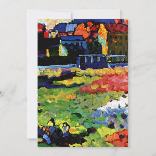 Cartão Kandinsky - Munique-Schwabing com a Igreja