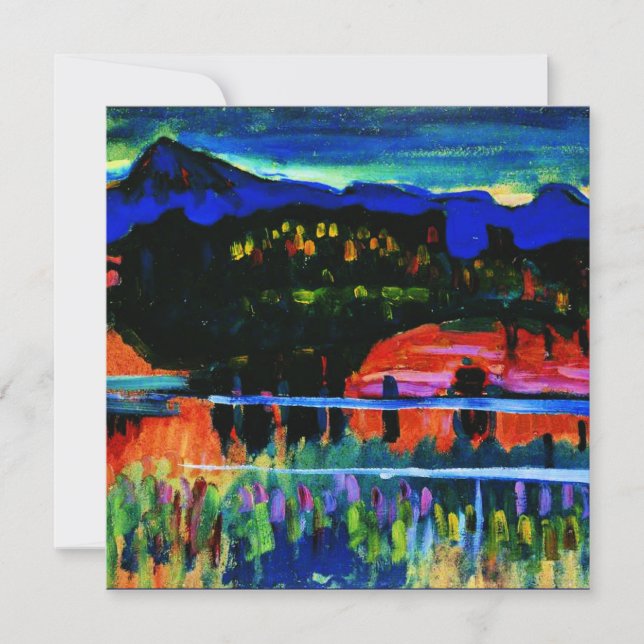 Cartão Kandinsky - Murnau am Staffelsee (Frente)