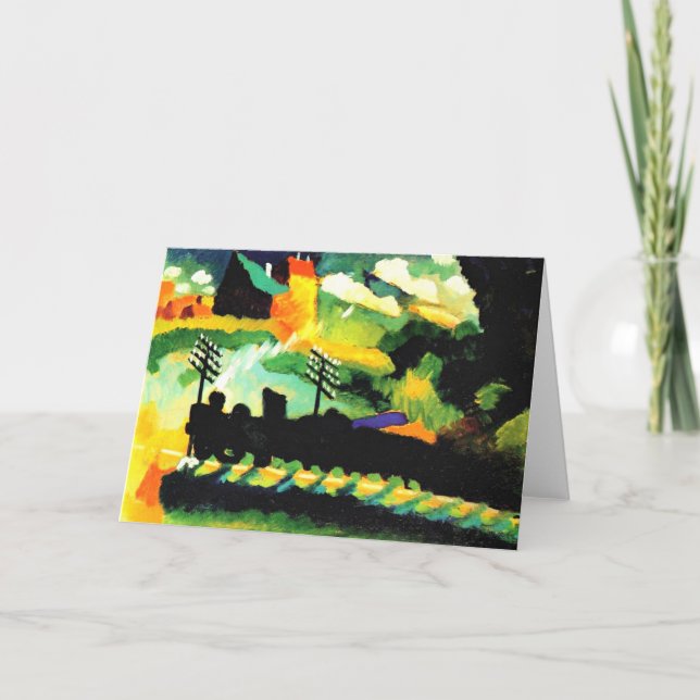 Cartão Kandinsky - Murnau Train e Castle (Frente)