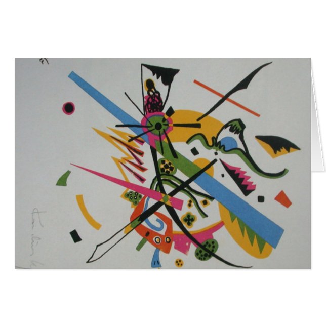 Cartão Kandinsky Pequenos Mundos Kleine Wells I (Frente Horizontal)