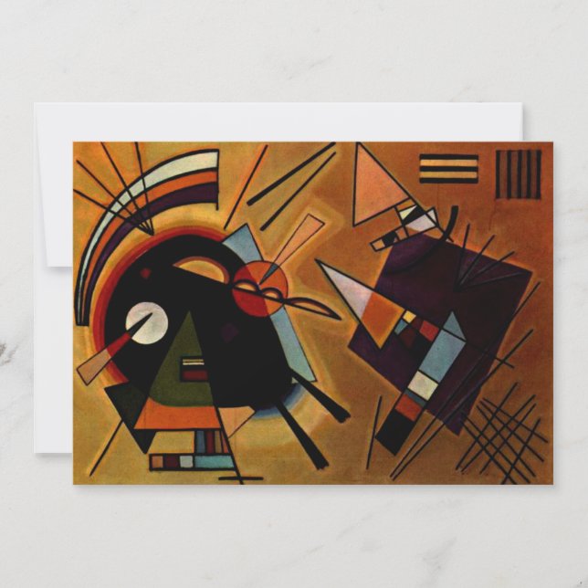 Cartão Kandinsky - Preto e Violeta (Frente)