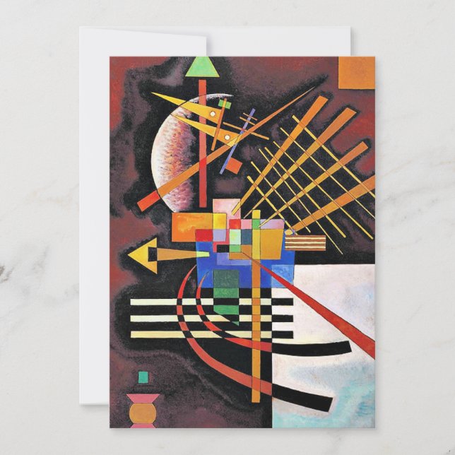 Cartão Kandinsky - Superior e Esquerda, (Frente)