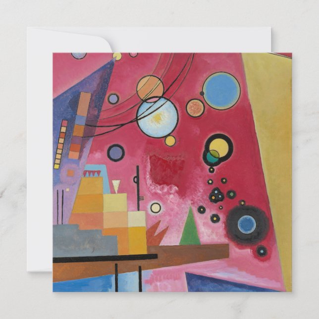 Cartão Kandinsky - Vermelho Pesado (Frente)