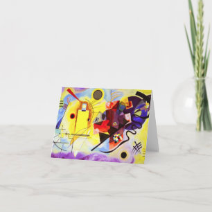 Cartão Kandinsky Yellow Red Blue Note Card