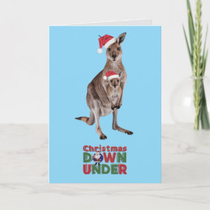 Cartão Kangaroo Christmas
