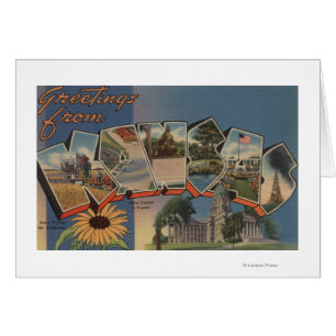 Cartão Kansas (Capital Estatal/Flor)