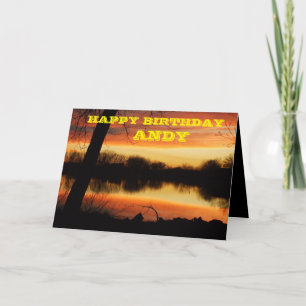 Cartão Kansas Golden Sunset Reflection Greeting Card