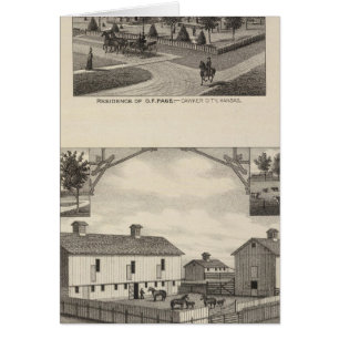 Cartão Kansas Live Stock County em Cawker City