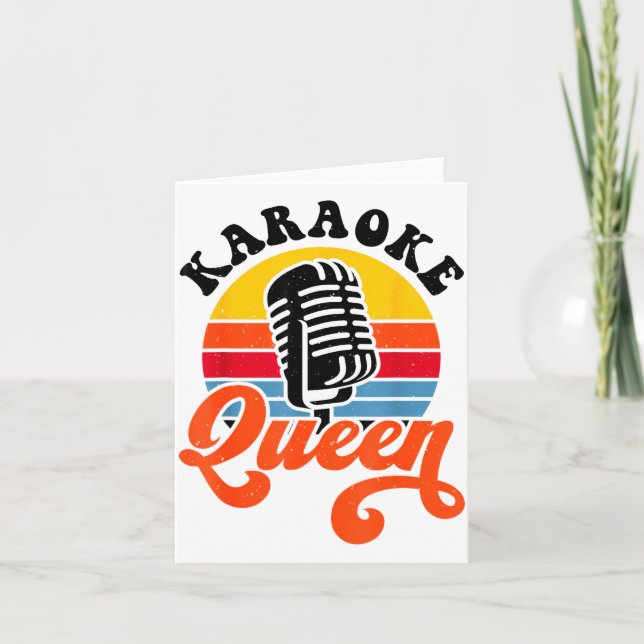 Cartão Karaoke Queen  (Frente)