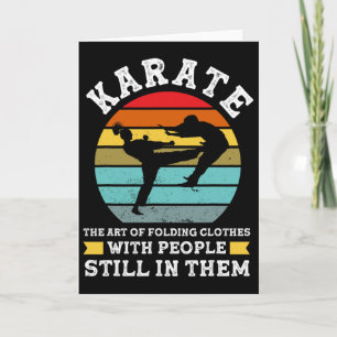 Cartão Karate A Arte De Dobrar Roupas Artes Marciais 