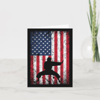Karate American Flag 4 De Julho Artes Marciais Par