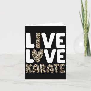 Cartão Karate Art Para Homens Crianças Artes Marciais Neg