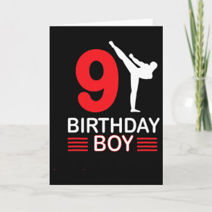 Cartão Karate Birthday Tee Boy Gift Kids Taekwondo 1