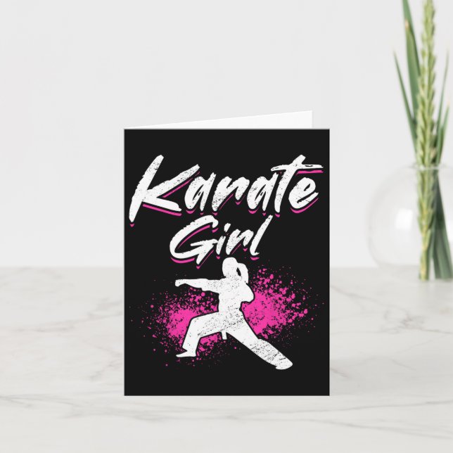 Cartão Karate Girl (Frente)
