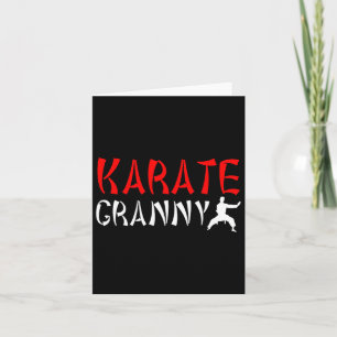 Cartão Karate Granny Orud Karate Avó 1
