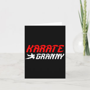 Cartão Karate Granny Vovó Orud Karate