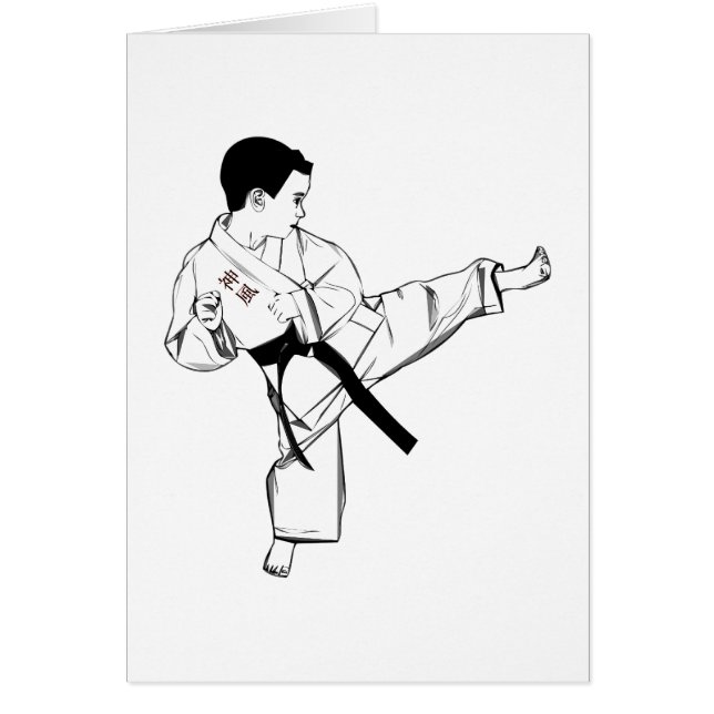 Cartão Karate Kid (Frente)