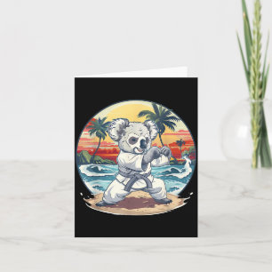 Cartão Karate Koala Animal MMA Taekwondo Artes Marciais