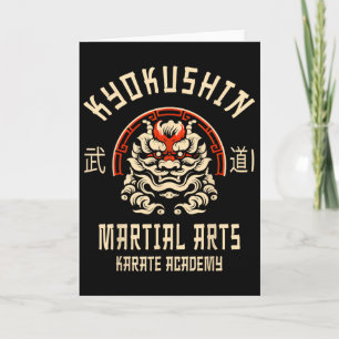 Cartão Karate Kyokushin Artes Marciais Japonesas