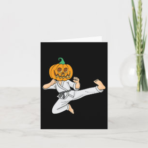 Cartão Karate Lazy Halloween Costume Legal Artes Marciais