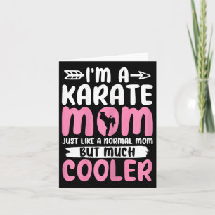Cartão Karate Mãe Engraçado Karate Artes Marciais Mães do