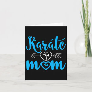 Cartão Karate Mãe Engraçado Orgulho Mãe