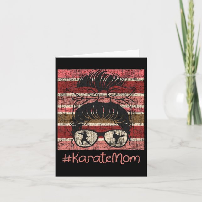 Cartão Karate Mãe - Karateka Arts Self Defense (Frente)