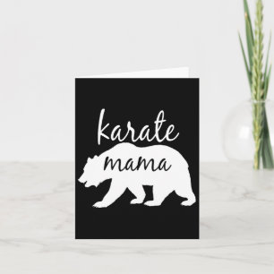 Cartão Karate Mãe T Mostra Presente Perfeito Para As Mulh