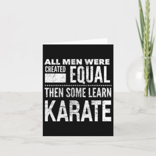 Cartão Karate Men Martial Arts Sensei Engraçado Declaraçã