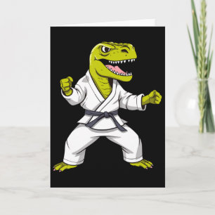 Cartão Karate T-rex Artes Marciais Taekwondo Kickboxing P