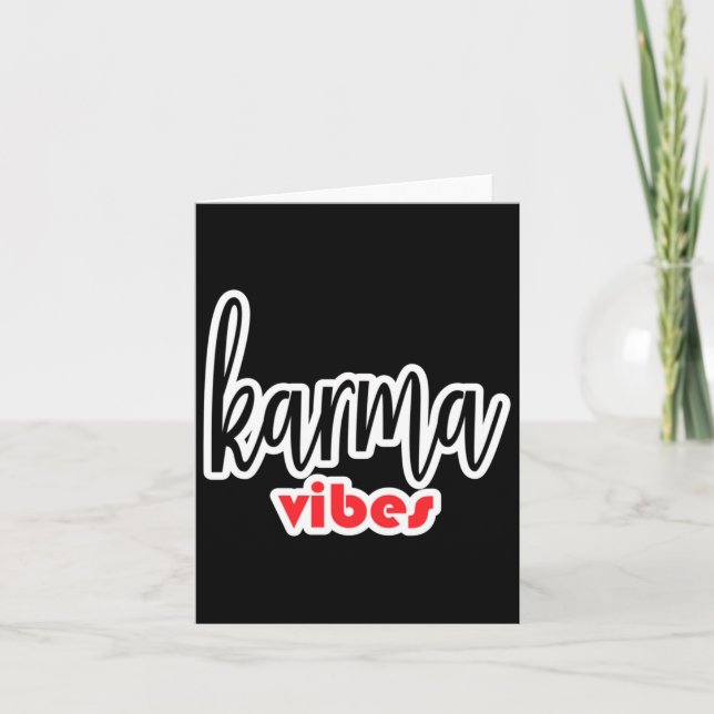Cartão Karma Vibes Sticker (Frente)