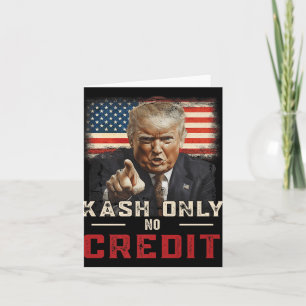 Cartão Kash Apenas Sem Crédito Donald Trump Premium