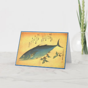Cartão Katsuo (Atum Skipjack) - Peixe Colorido de Hiroshi