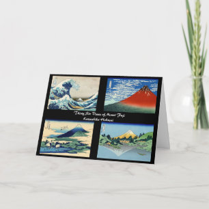 Cartão Katsushika Hokusai - 36 visualizações do Monte F