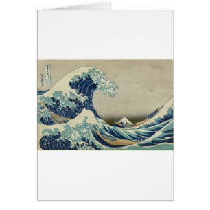Cartão Katsushika Hokusai: A Grande Onda de Kanagawa