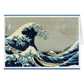 Cartão Katsushika Hokusai é a onda de Excelentes de Kanag