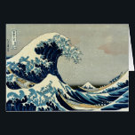 Cartão Katsushika Hokusai é a onda de Excelentes de Kanag<br><div class="desc">Katsushika Hokusai's The Excelente Wave de Kanagawa Um trabalho de arte clássico que passou para o dominio público e faz maravilhosos presentes e outros produtos. Este é da sua famosa série Fugaku sanjū rokkei ou "Trinta e Seis Vistas do Monte Fuji", e foi editado e aprimorado para este produto. É...</div>