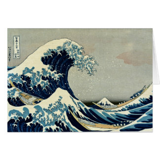 Cartão Katsushika Hokusai é a onda de Excelentes de Kanag