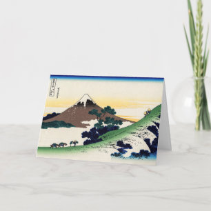 Cartão Katsushika Hokusai - passe de inume, província de