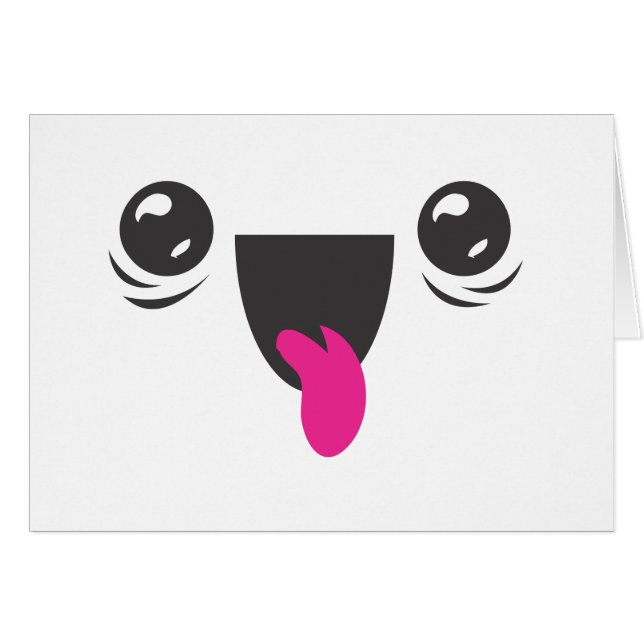 Cartão Kawaii (Frente Horizontal)